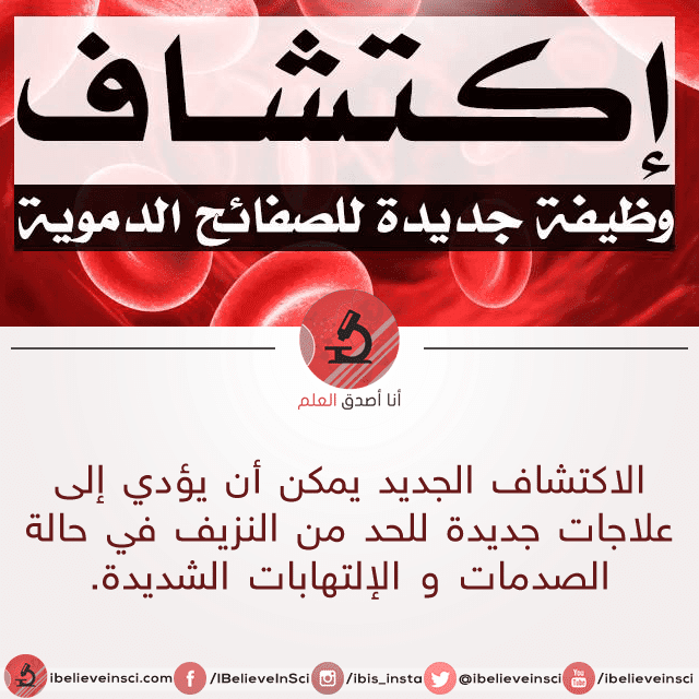 إكتشاف وظيفة جديدة للصفائح الدموية