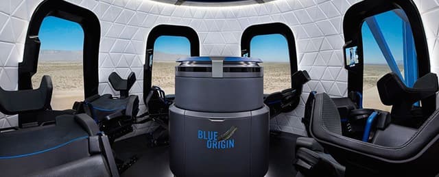 هذه هي كبسولة شيبارد التي اعلن عنها بيزوس و شركة بلو اوريجين Blue origin