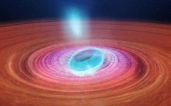 الحصول على صورة نفاثات بلازمية لثقب أسود فائق الكتلة