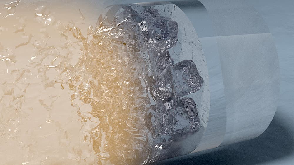 العثور على نوع غريب من الجليد لا يذوب إلا بدرجات الحرارة العالية جدًا