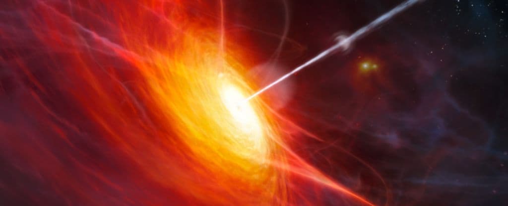 ثقب أسود ينمو بسرعة هائلة