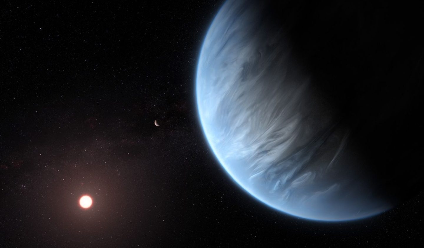 رصد بخار ماء في الغلاف الجوي لكوكب خارجي شبيه بنبتون
