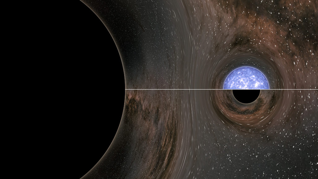 اكتشاف أكبر نجم نيوتروني أو أصغر ثقب أسود في تصادم كوني غريب