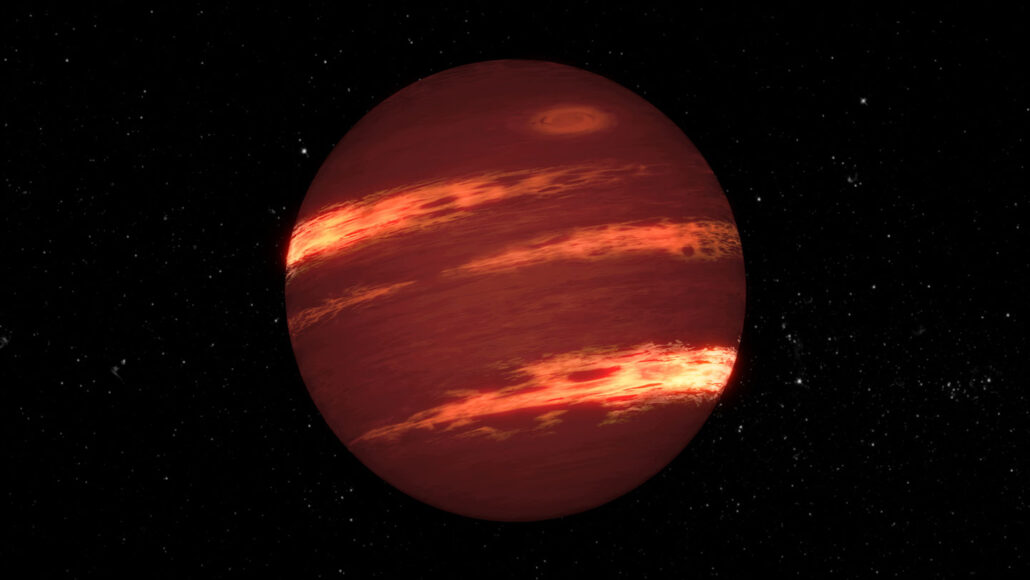 درس فلكيون الغلاف الجوي لجرم قزم بُني معتمدين على بيانات تلسكوب جيمس ويب