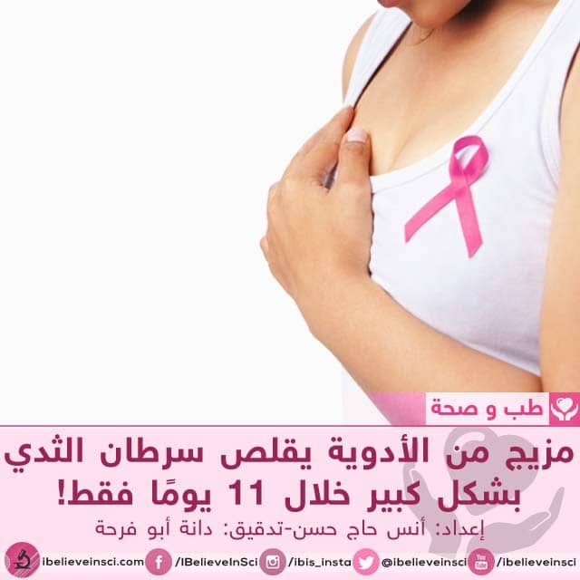 مزيج من الأدوية يقلص سرطان الثدي بشكل كبير خلال 11 يومًا فقط!