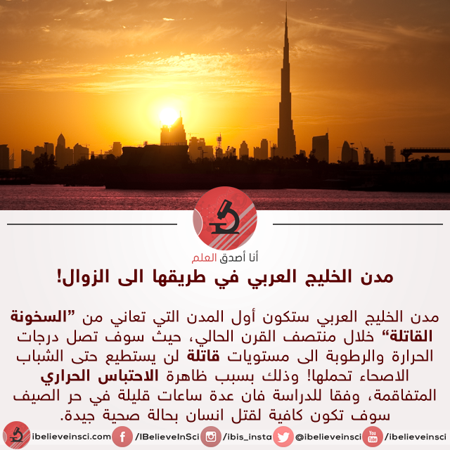 ارتفاع درجات الحرارة الى مستوى "السخونة القاتلة" في منطقة الخليج العربي