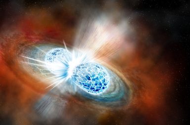 سبب تصادم نجمين انبعاث أشعة غاما. يمكن أن تساعد البيانات العلماء على معرفة المزيد حول هذه الأحداث المتطرفة، وتأثيرها في الفضاء المُحيط بها