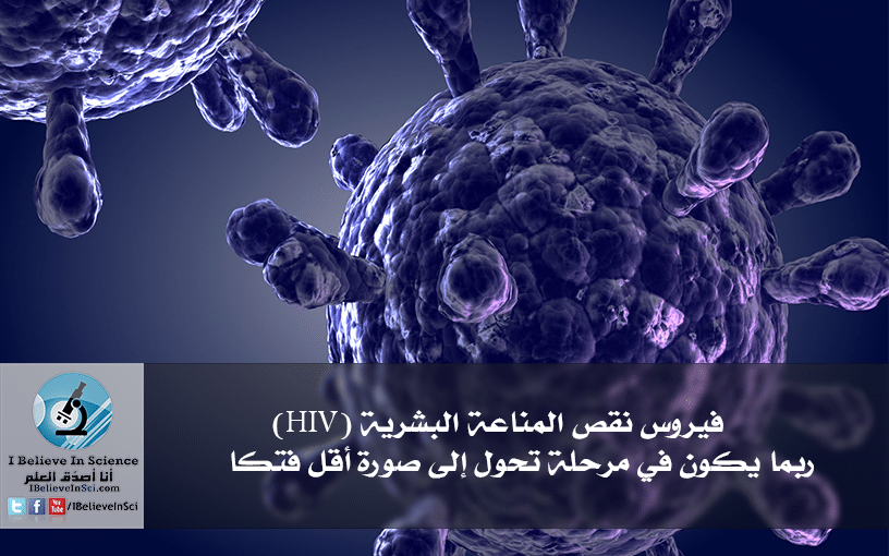 فيروس نقص المناعة البشرية (HIV) ربما يكون في مرحلة تحول إلى صورة أقل فتكا.