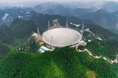 التلسكوب الراديوي الصيني الضخم المصمم لرصد الحياة في الفضاء يجتاز مرحلة الاختبار - تلسوكب صيني عملاق لكشف وجود الحياة في الفضاء