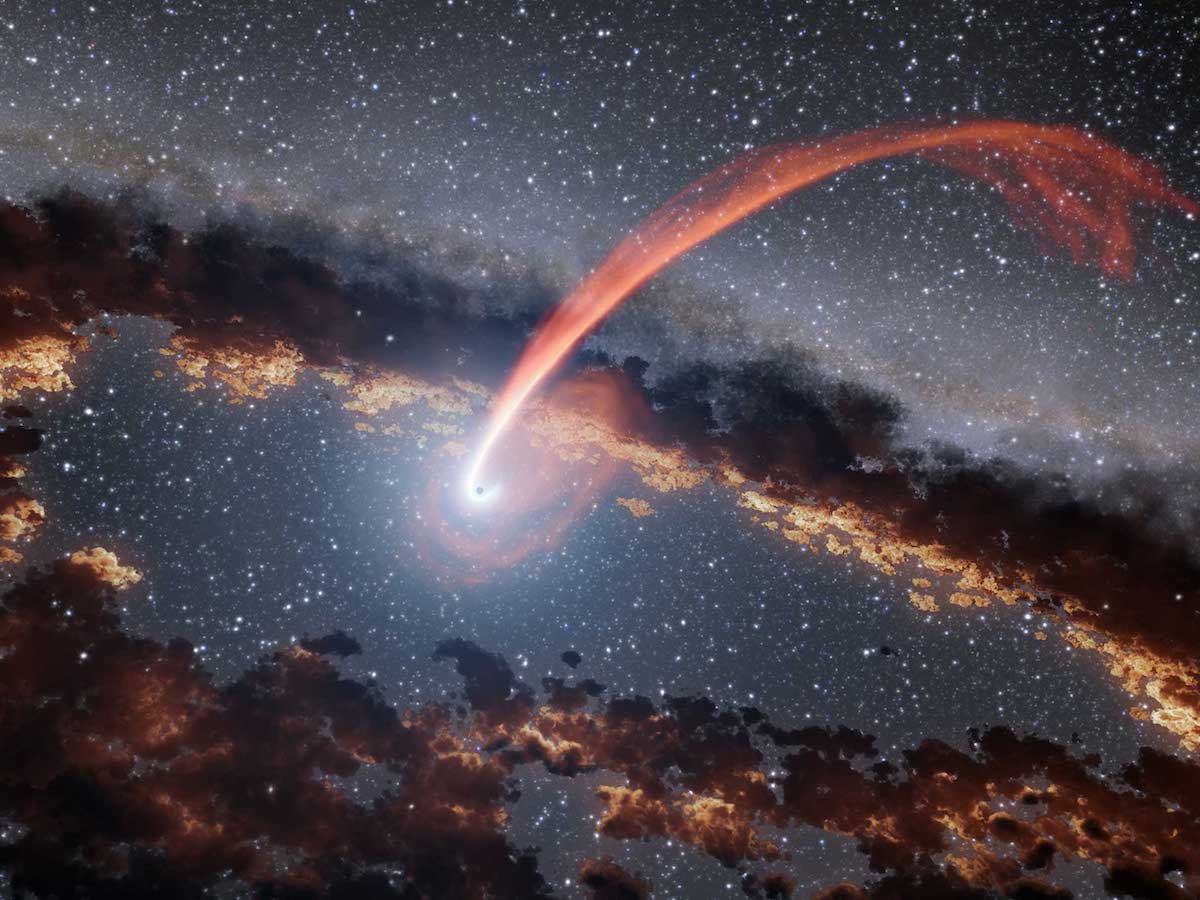 لماذا يؤثر الثقب الأسود في الضوء مع أنه عديم الكتلة؟