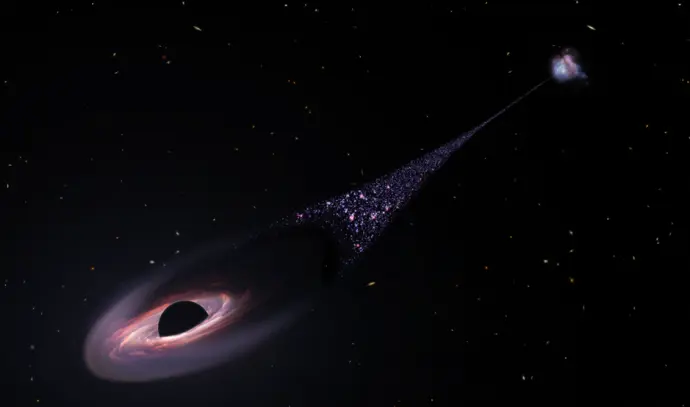 لأول مرة، التقاط صورة لانفجار هائل على حافة الثقب الأسود الهائل M-87