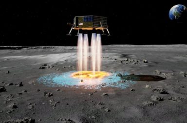 تصور جامح لمركبات فضائية مستقبلية ترش منصات فورية للهبوط عليها - ما المشاكل التي تحيط بمسألة الهبوط على سطح القمر؟ منصة الهبوط