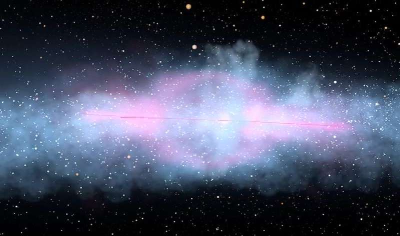 كيف تساهم نفاثات الثقوب السوداء في تكوين النجوم ؟