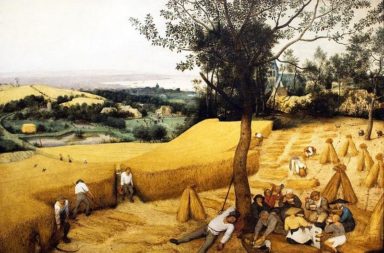 الثورة الزراعية التي حصلت نحو 10 آلاف عام سابقًا في منطقة الهلال الخصيب حيث بدأ الناس بالزراعة لأول مرة - ثورة العصر الحجري الحديث