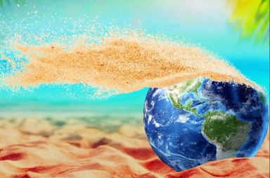 هل نستنزف رمال كوكبنا - الحواجز المرجانية والجزر - ارتفاع مستوى سطح البحر - عمليات استخراج الرمال غير القانونية - تأثير المحيطات في النظم البيئية البحرية