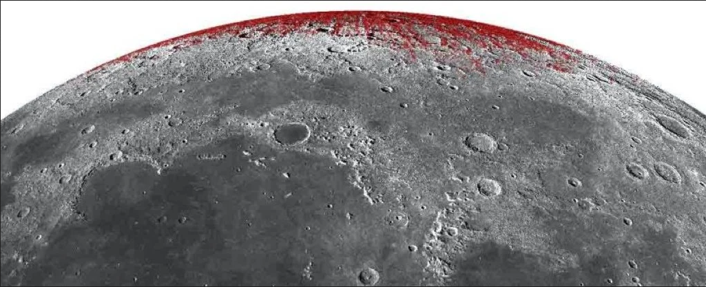 كوكب الأرض يتسبب في تغيير معالم سطح القمر - دراسة جديدة تقول أن سطح القمر يتحول إلى اللون الأحمر - تفاعل ذرات الحديد مع الماء والأكسجين - أكسيد الحديد