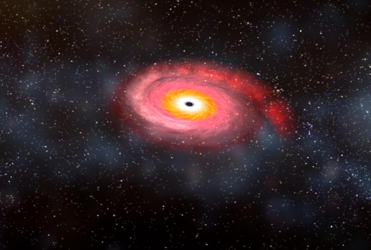 أقرب صورة على الإطلاق: أحد الثقوب السوداء الهائلة يبتلع نجمًا في الفضاء