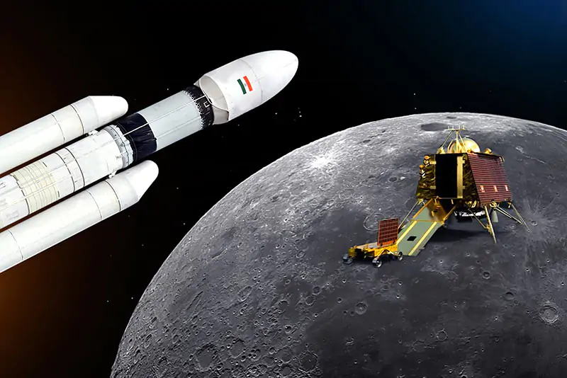 في مهمة فضائية غير مسبوقة: الهند أول دولة تهبط في القطب الجنوبي للقمر