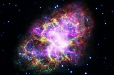 ترك النجم النابض الميت الهارب الذي يعبر الفضاء بسرعة فائقة وراءه أثرًا ضخمًا من المادة وجسيمات المادة المضادة - الحقل المغناطيسي النجمي