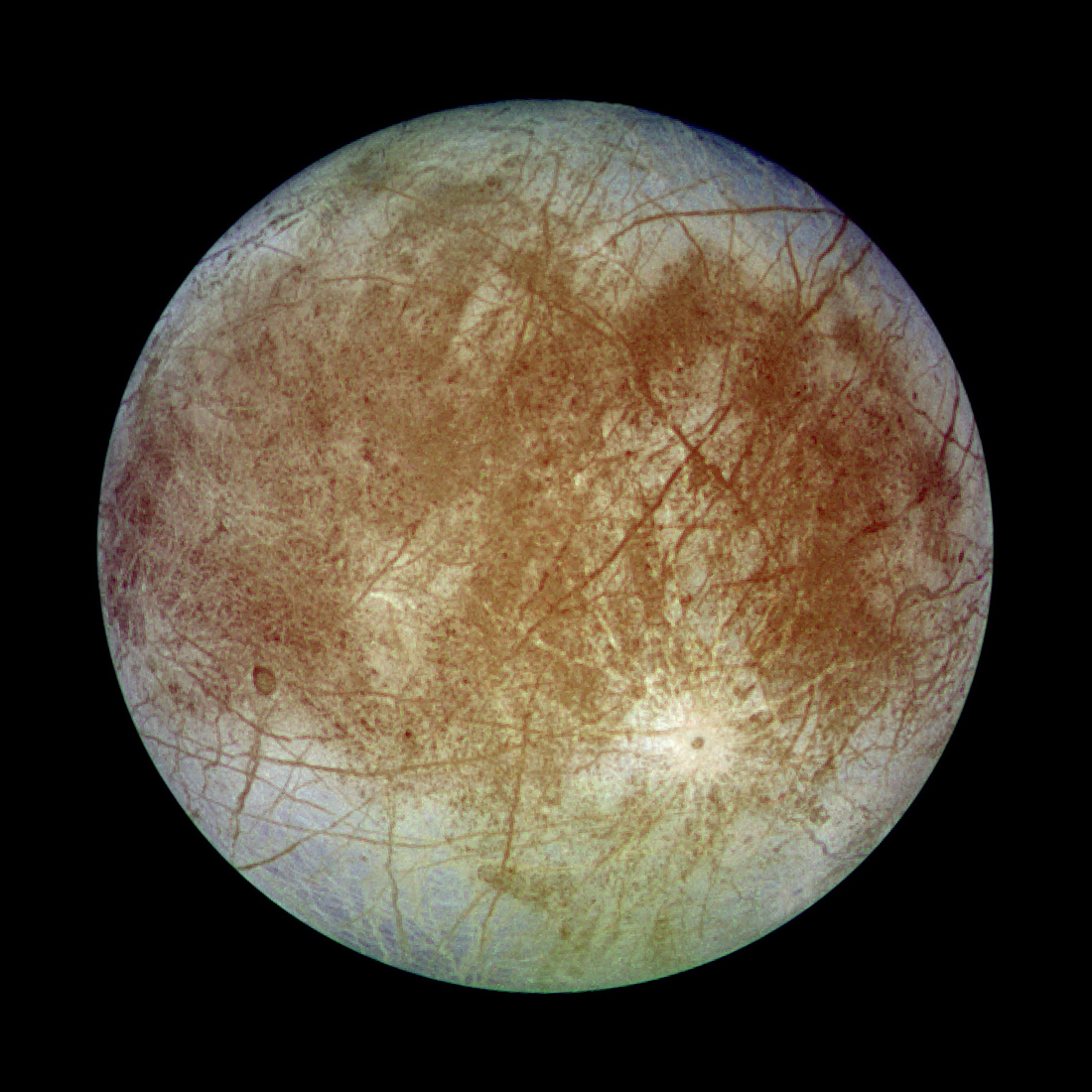 الصورة الأقرب لقمر المشتري «أوروبا»، التقطتها مركبة جونو من بُعد 350 كيلومترًا