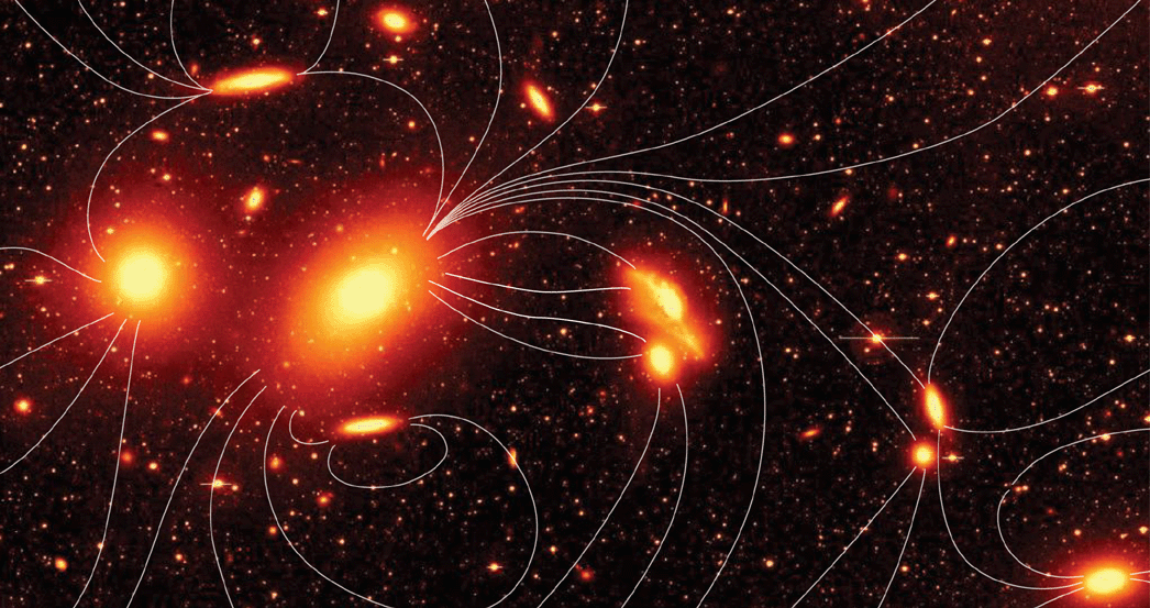 الحقول المغناطيسية في الفضاء تسبب انحناء تدفقات الثقوب السوداء