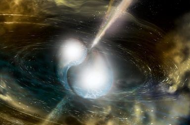 كن مستعدًا، استطاعت مسرعات الجسيمات لتوها توليد تصادم النجوم النيوترونية قياس درجات حرارة سطح التصادم الخارجي لنجمين نيوترونيين
