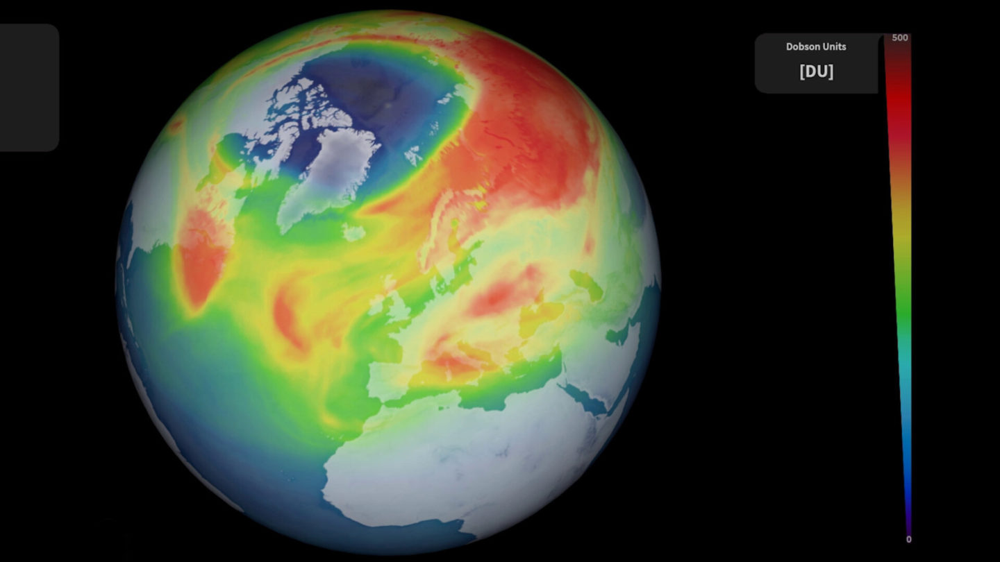 أخيرًا نعرف سبب ثقب الأوزون الضخم الذي ظهر فوق القطب الشمالي العام الماضي