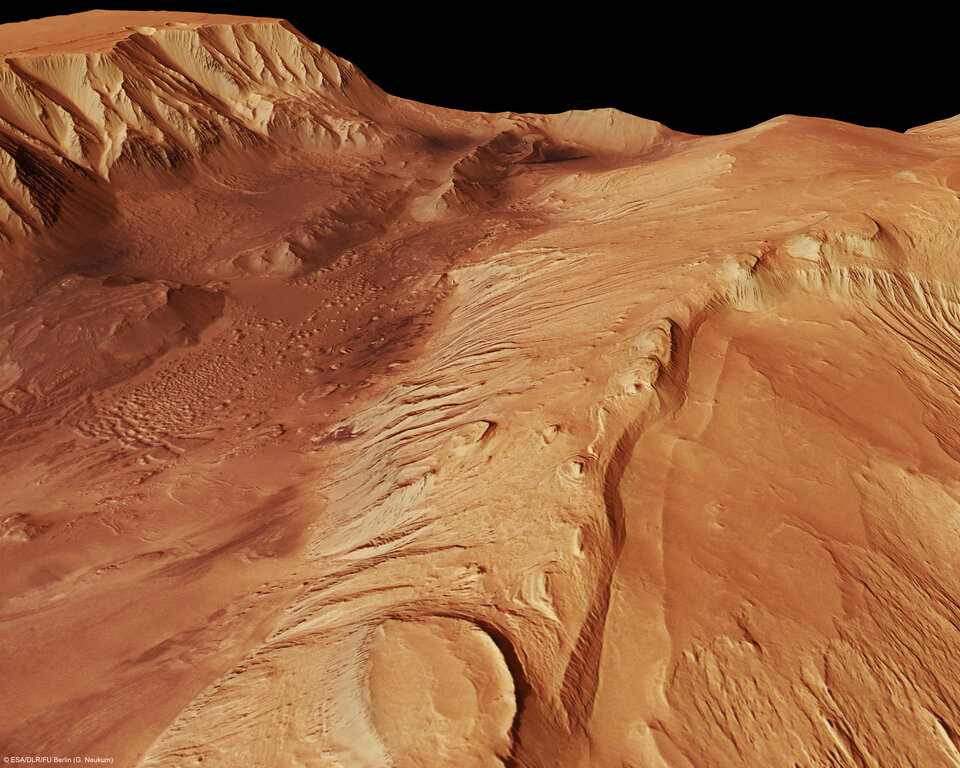 رصد خزانات مياه على سطح المريخ