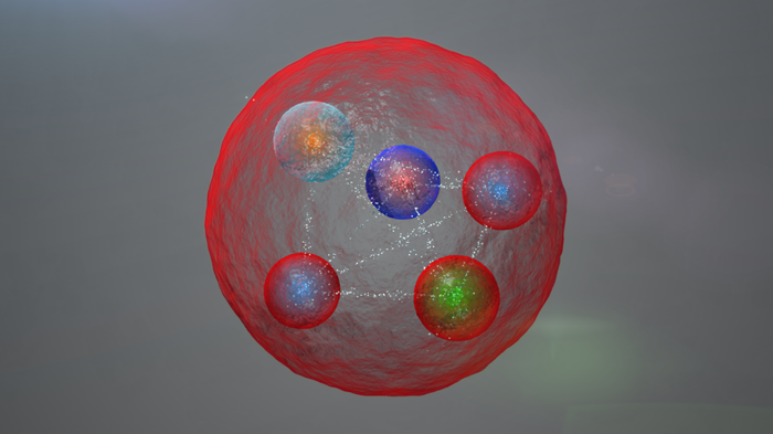  Is a pentaquark tightly (above) or weakly bound (see image below)? (CERN)