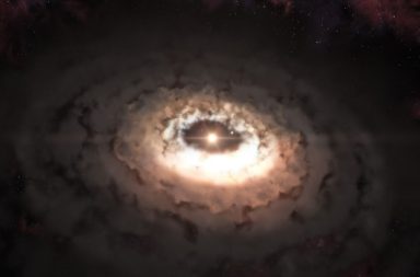 رصد الباحثون أكبر جزيء عضوي في سحابة من الغبار المكون للكواكب، ما يحتمل أن يقدم رؤى للطريقة التي وصلت فبها لبنات الحياة الأولى إلى الكواكب - نجم IRS 48