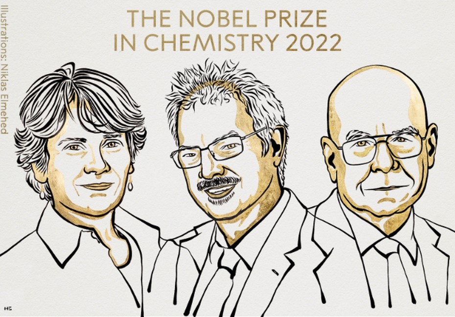 جائزة نوبل للكيمياء من نصيب عالمة وعالم أمريكيين، وعالم دينماركي