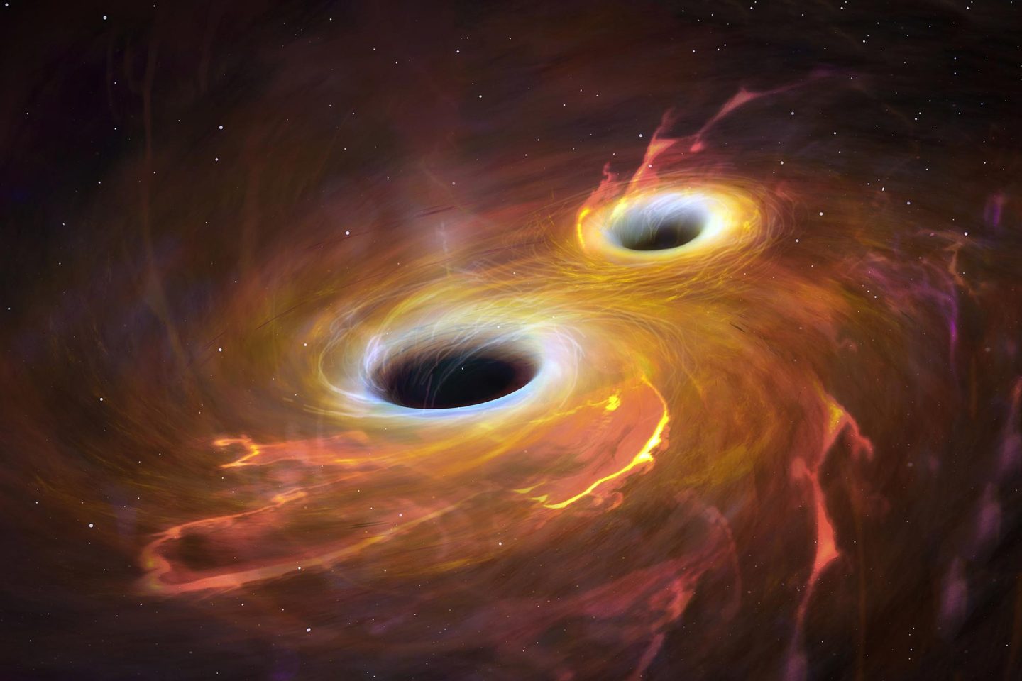 معرفة سرعة توسع الكون اعتمادًا على بيانات تصادم الثقوب السوداء