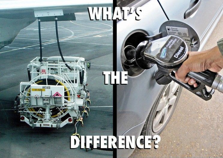 ما الفرق بين البنزين ووقود الطائرات؟