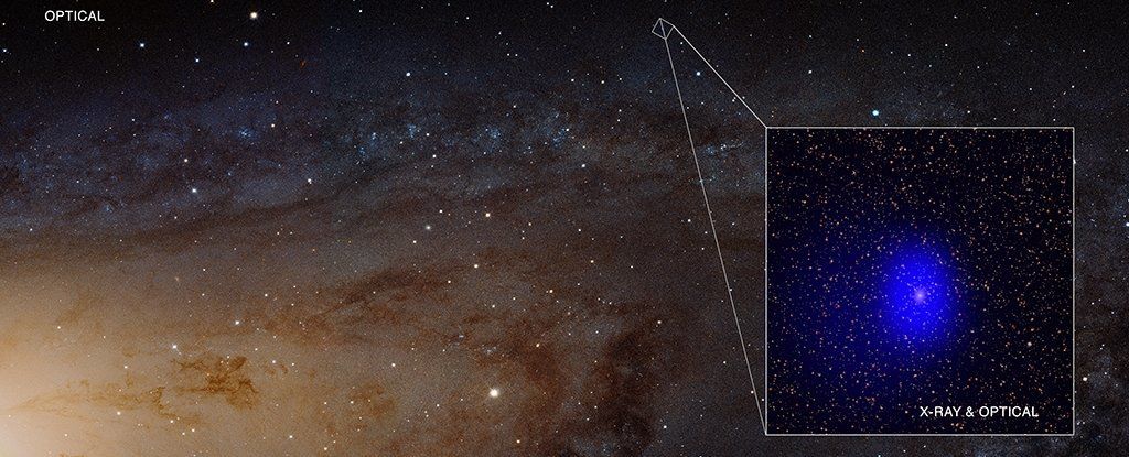 ثقبان أسودان هائلان يفسدان صورة مجرة أندروميدا