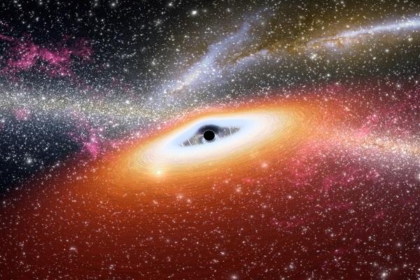 رصد ثقب أسود يصدر ضوءًا يرتد على ذاته
