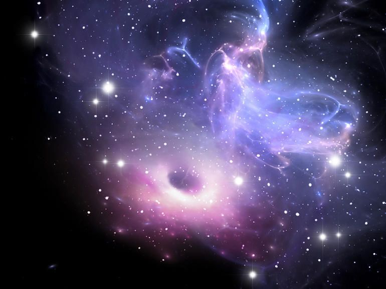 هل تلتهم الثقوب السوداء الهائلة الكون؟