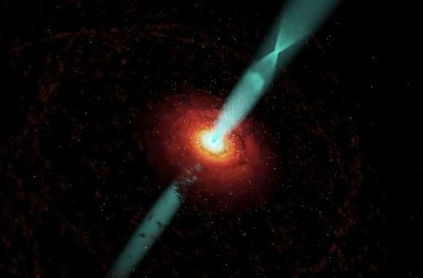 العلماء يرصدون انبعاثات نفاثة من انفجار ثقب أسود فائق الكتلة في بداية تشكل الكون - التقاط حدث نادر بالمناطق النائية من الكون
