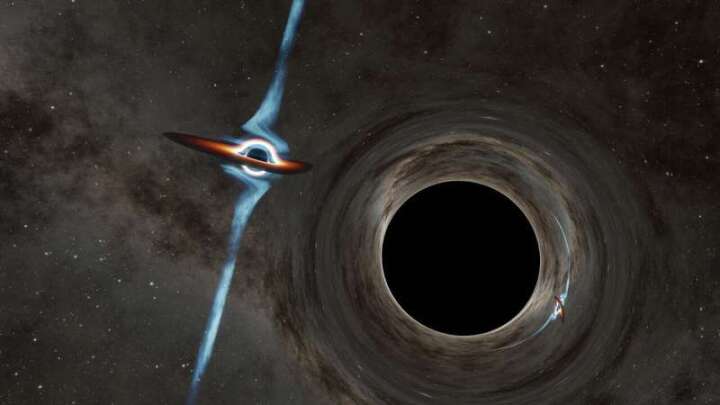 ثقوب سوداء فائقة الكتلة تتراقص معًا داخل نجم زائف