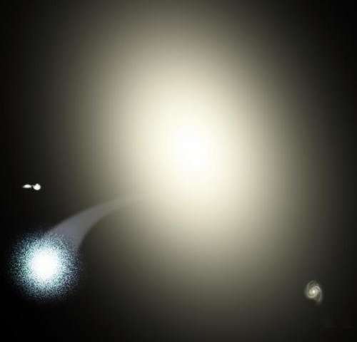 اكتشاف عنقود نجمي مقذوف بأكمله خارج مجرته