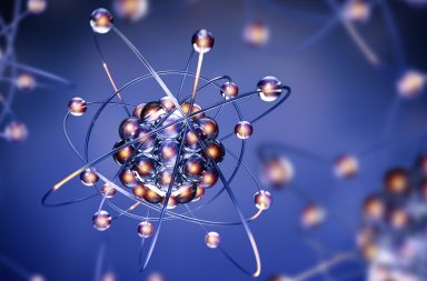 تتوقع نظرية انتشار كومبتون الافتراضي أن الإلكترونات الأنشط تسبر القوة الشديدة مباشرةً، إذ تربط الكواركات معًا لتكوين البروتون. الاستقطاب الكهربائي للبروتون