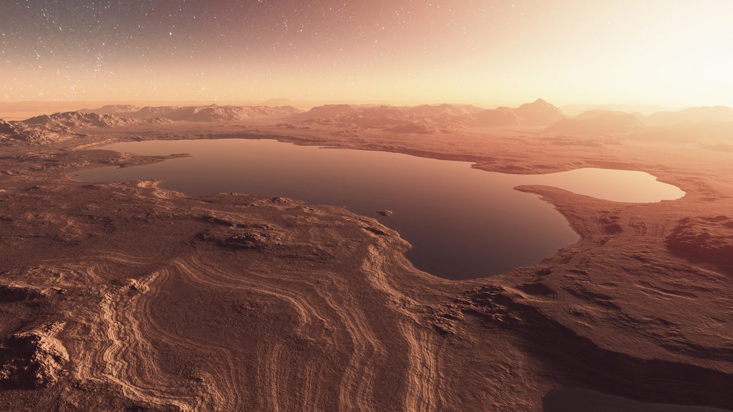 الكشف عن تاريخ بحيرة قديمة على سطح المريخ