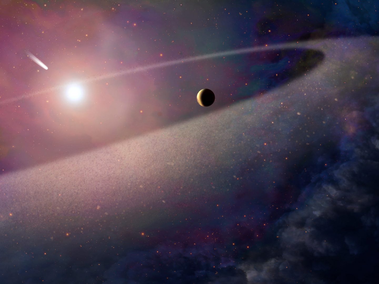 اكتشف علماء الفلك وجود حزام كويبر حول نجم في نظام شمسي بعيد