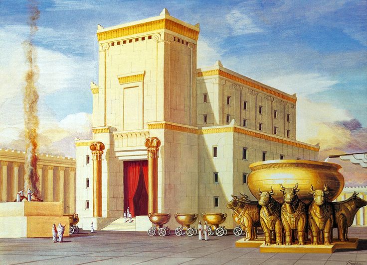 هيكل سليمان في القدس حسب نظرة الفنان