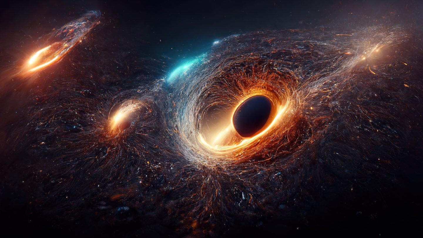 هل يمكن لثقب أسود أن يبتلع الكون بأكمله؟