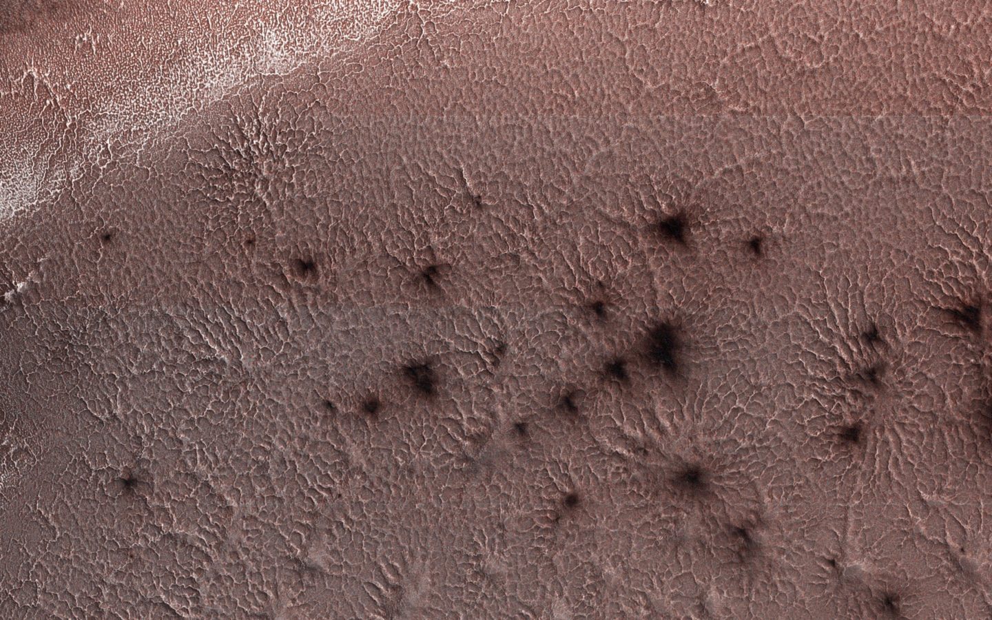 كيف تشكّلت هذه «العناكب» على سطح المريخ؟