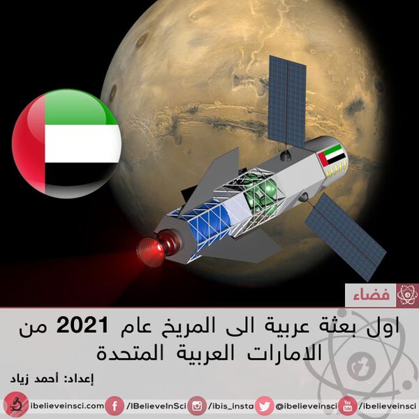 بعثة الإمارات العربية المتحدة إلى المريخ ستكون بحلول 2021