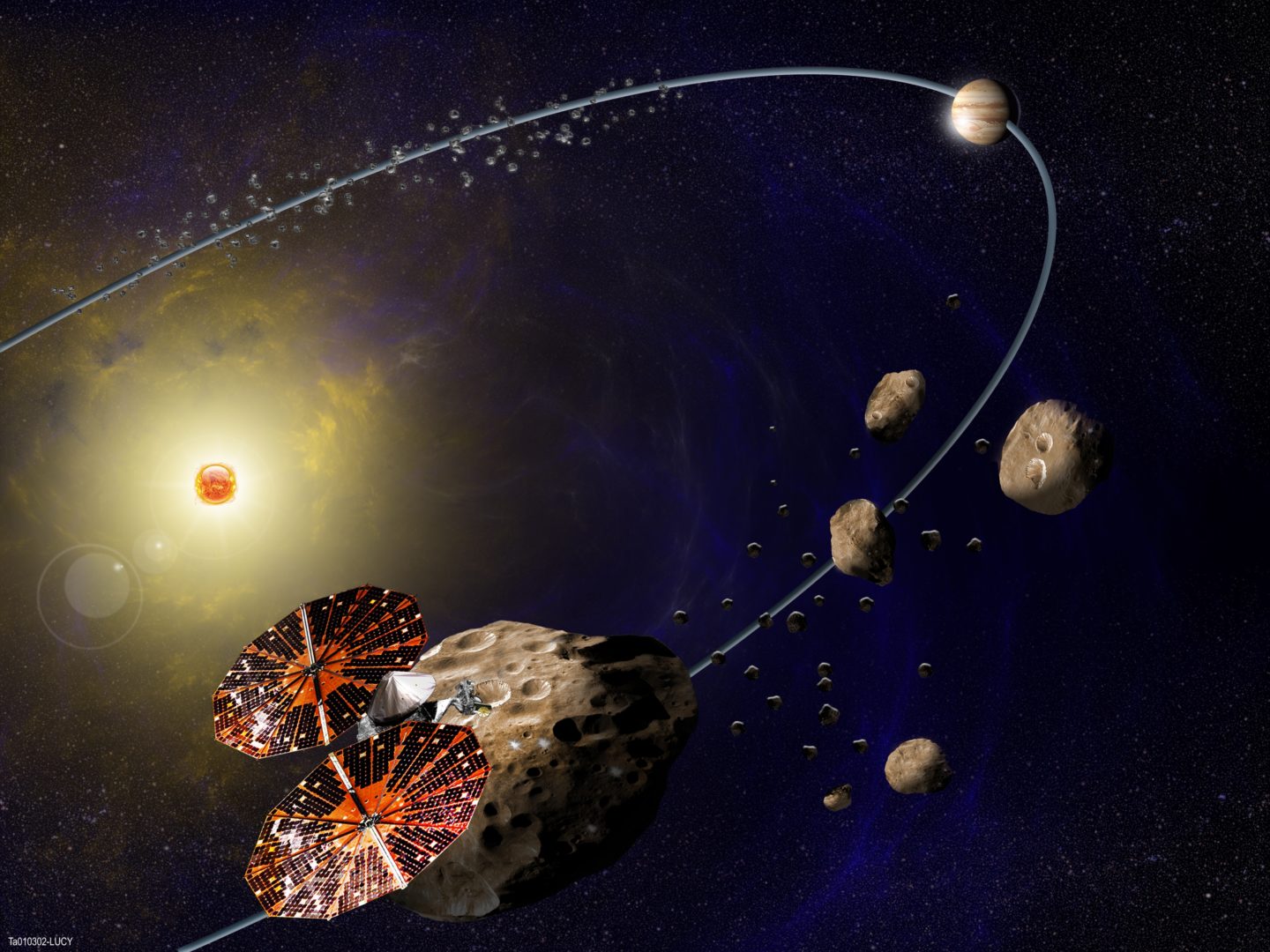 ناسا تطلق مركبة لوسي الفضائية في مهمة لدراسة أصل المجموعة الشمسية