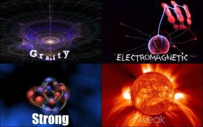 ما القوى الأساسية الأربع في الكون ؟