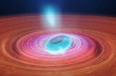 الحصول على صورة نفاثات بلازمية لثقب أسود فائق الكتلة - النفاثات البلازمية تخرج من الثقب الأسود فائق الكتلة الواقع قرب مركز مجرة القنطور أ